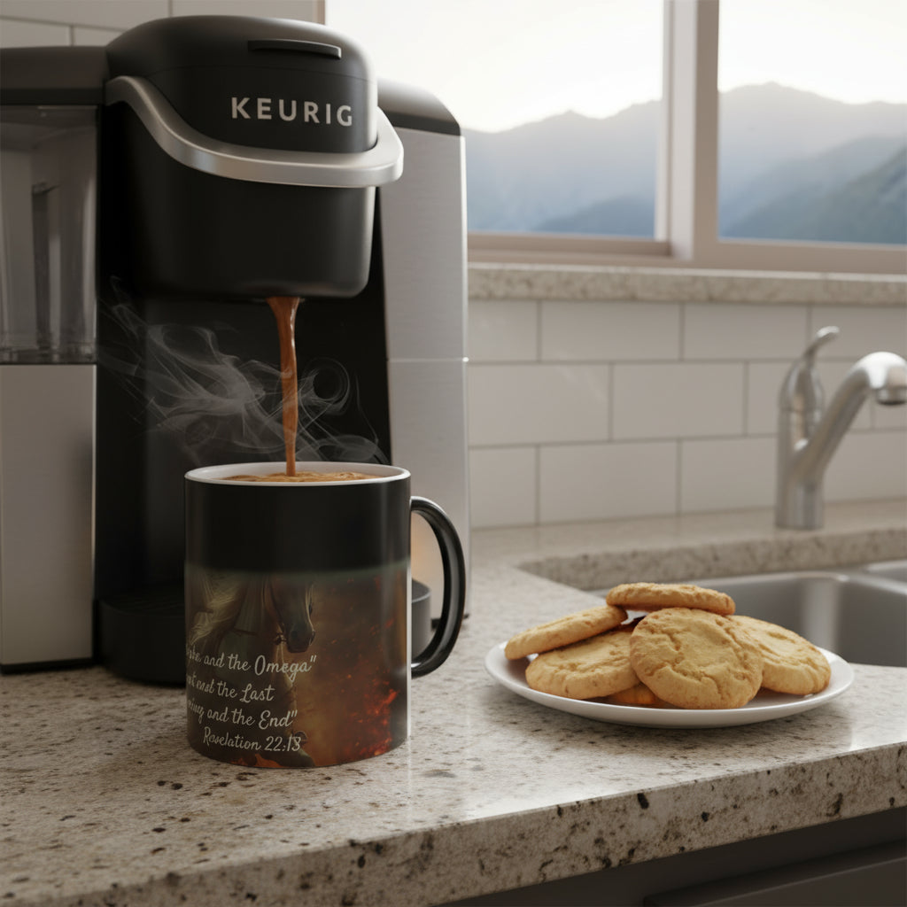 Alpha and Omega Color Morphing Mug, 11oz - Looking for Grace