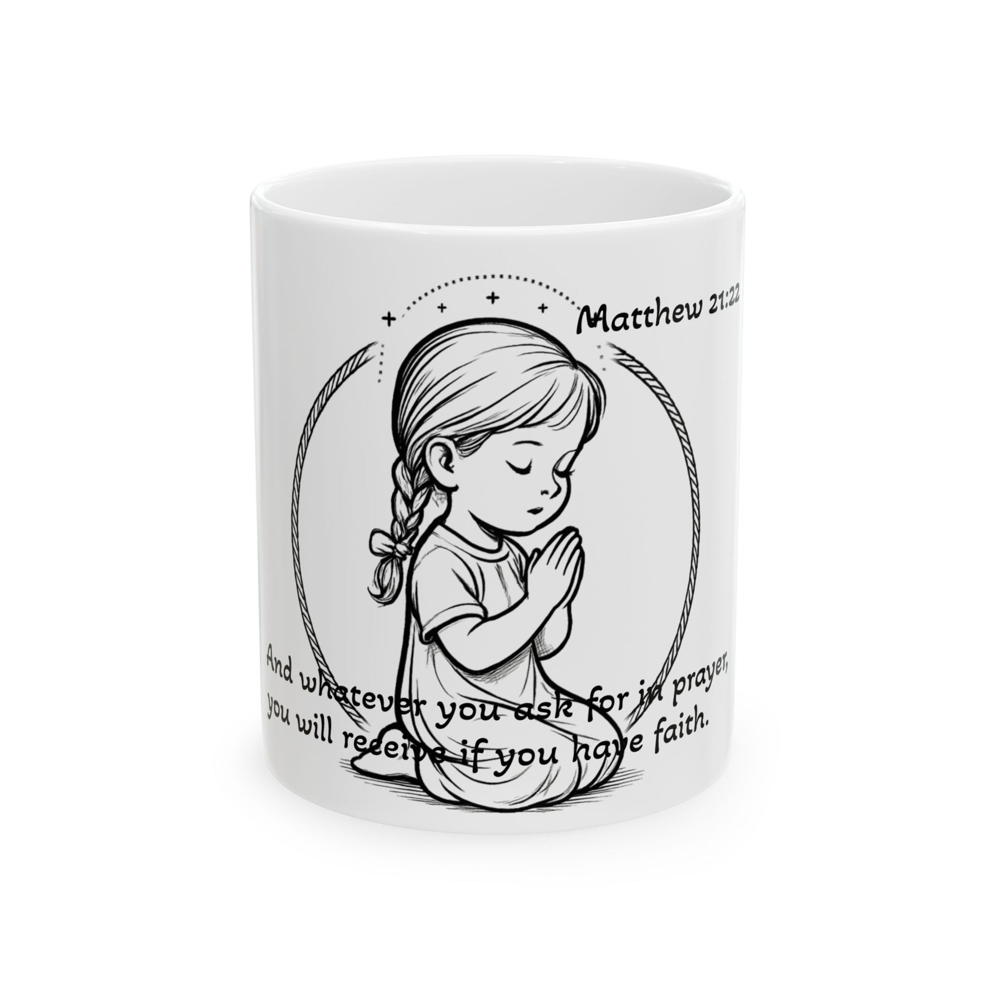 Faith-Inspiring Ceramic Prayer Mug, - Looking for Grace