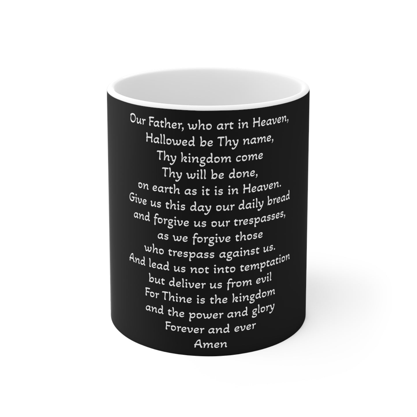 Prayer Mug for Comfort and Reflection Black - Looking for Grace